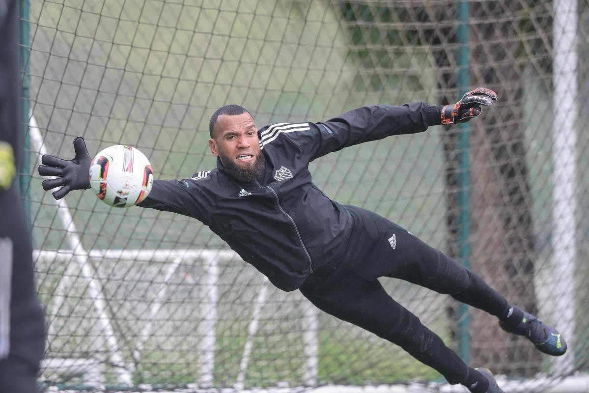 Treino do Atltico na Cidade do Galo, na manh desta tera-feira (24/1).
