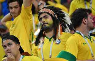 Torcida verde e amarela viu Brasil ser derrotado e cair para a Blgica na Copa do Mundo