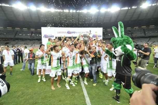 Imagens da comemorao do Amrica com a conquista do ttulo