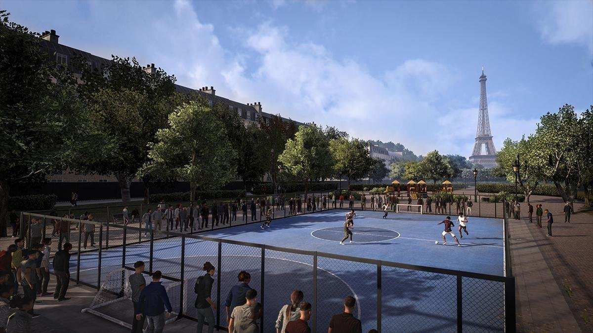 Fifa 21: quadras de futebol do Volta. Paris