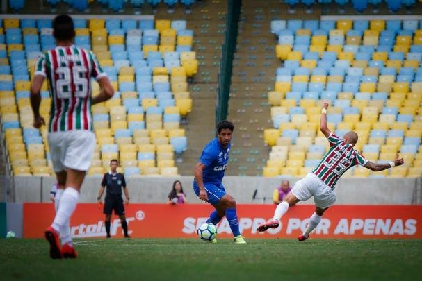 Fluminense e Cruzeiro em partida vlida pela segunda rodada do Brasileiro