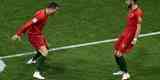Cristiano Ronaldo abriu o placar para Portugal em cobrana de pnalti logo aos 3 minutos de jogo