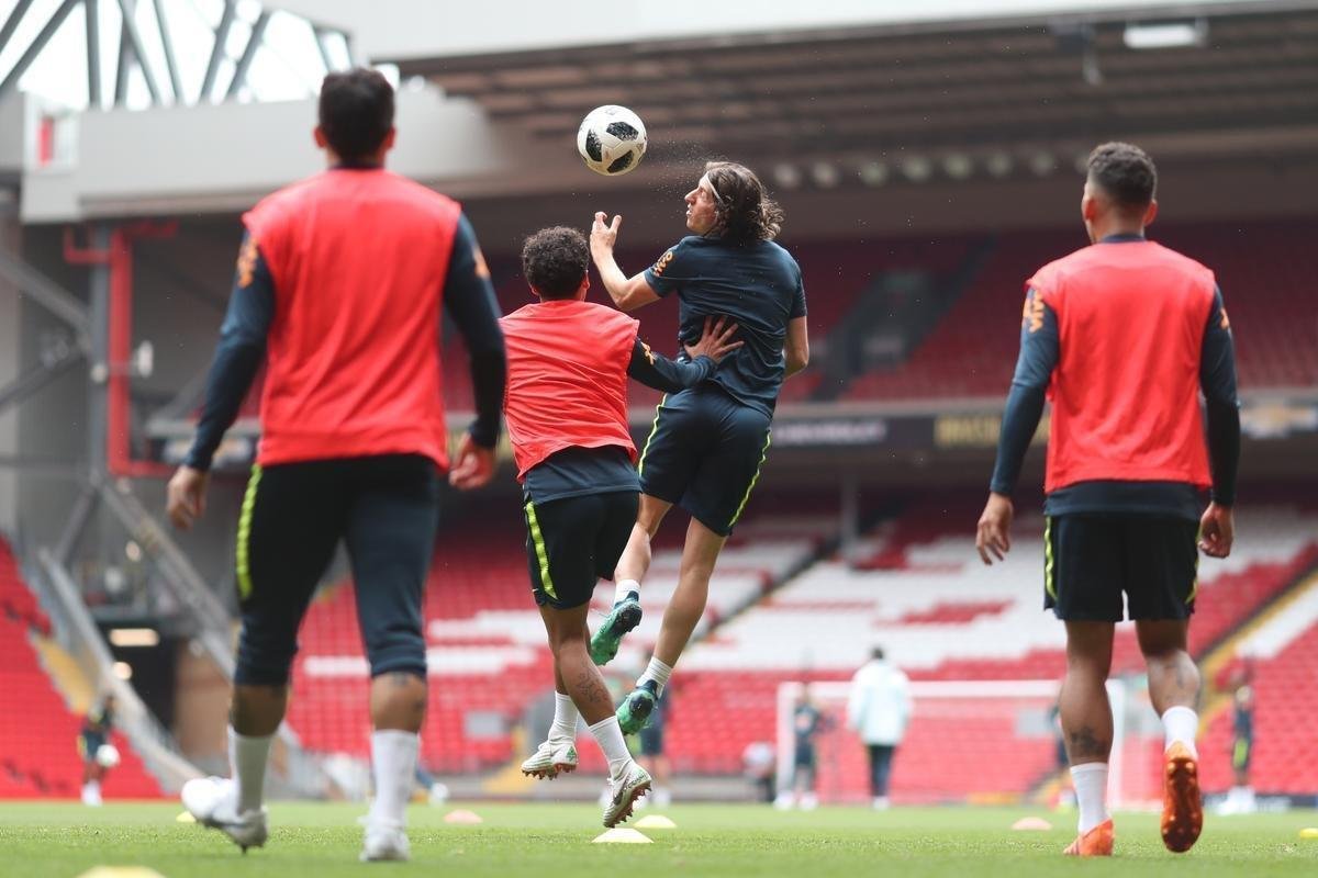 Veja imagens do último treino do Brasil antes do amistoso contra a Croácia