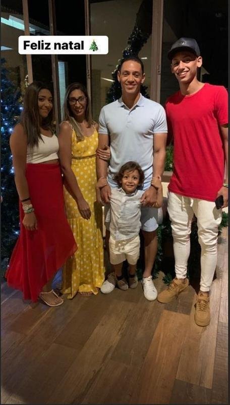Ricardo Oliveira passou o Natal com a famlia