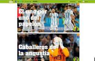Capa do Ol faz meno ao goleiro argentino e diz que jogadores so 'os cavaleiros da angstia'
