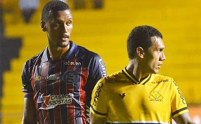 Bahia n�o saiu do zero com Crici�ma no Heriberto Hulse pela 29� rodada 