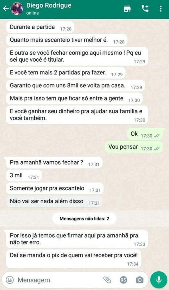 Jogador denuncia tentativa de manipulao em resultado da Copa SP