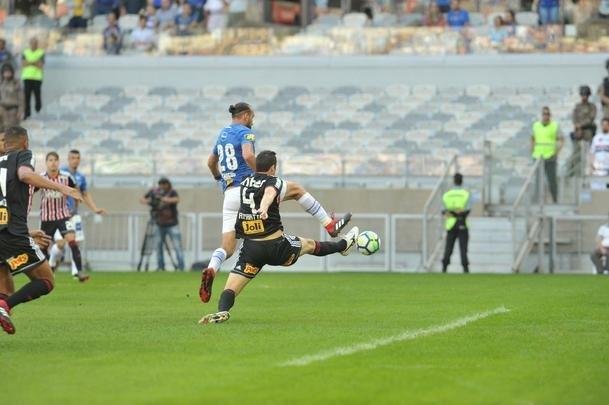 Fotos do jogo entre Cruzeiro e So Paulo