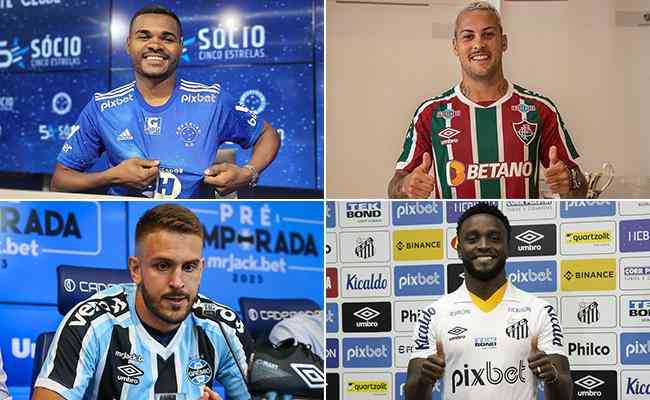 Cruzeiro, Grmio, Fluminense e Santos so os que mais contrataram