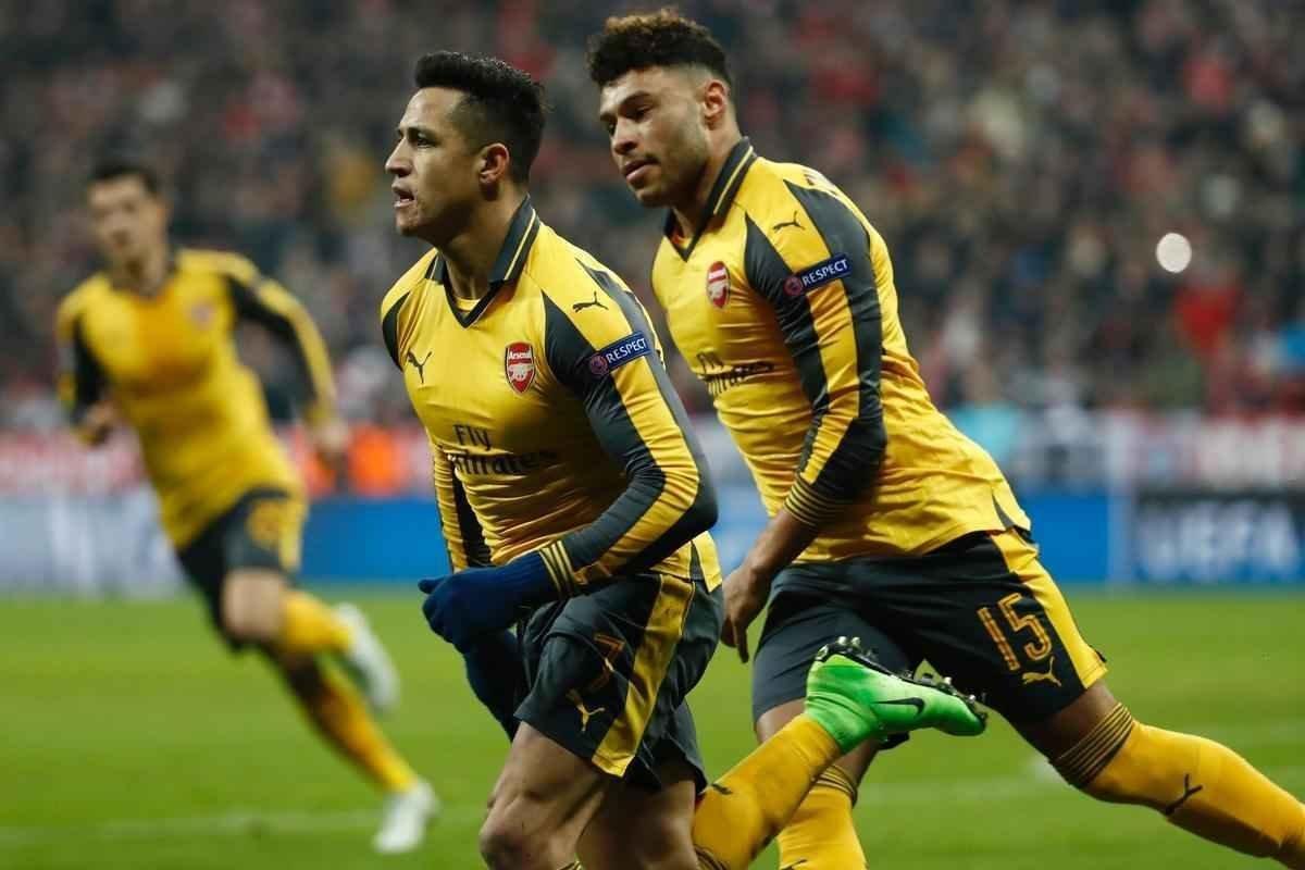 Thiago Alcntara (2), Robben, Lewandowski e Muller marcaram os gols alemes; Snchez descontou para o Arsenal