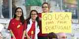 Torcedores no Mineiro para o duelo entre Estados Unidos e Nova Zelndia pelo torneio feminino de futebol do Rio 2016
