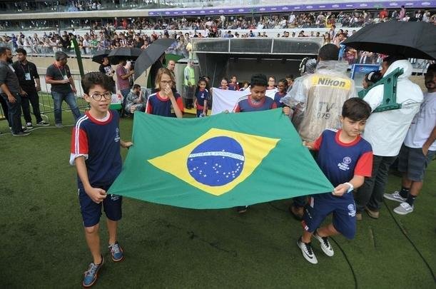 Fotos do 'Game of Dreams', jogo festivo dos Amigos do Ronaldinho contra os Amigos do Penta