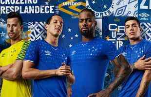 Imagens da camisa principal do Cruzeiro para a temporada 2019