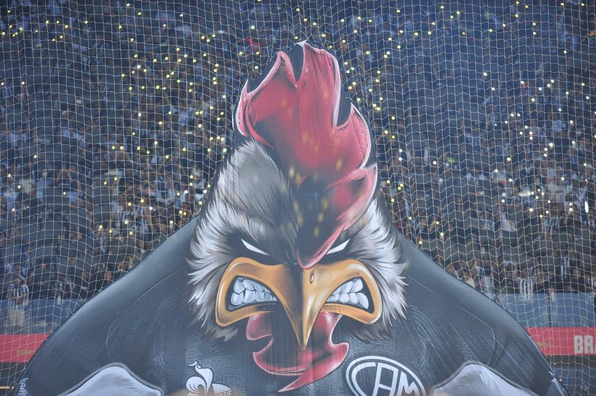 Mosaico da torcida do Atltico na partida contra o Flamengo pela Copa do Brasil