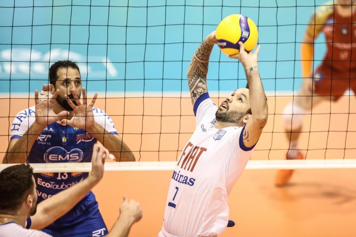 Taubat venceu o Minas por 3 a 2 no primeiro jogo da final da Superliga Masculina