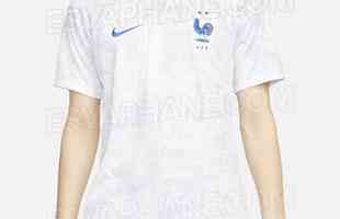 A provvel camisa II da Frana para Copa do Mundo foi desenvolvida pela Nike e divulgada de forma antecipada pelo portal Esvaphane