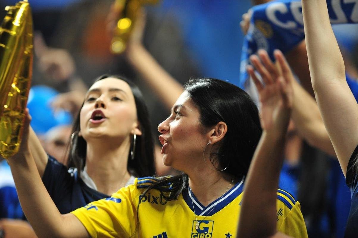 Festa da torcida do Cruzeiro no Mineiro diante do Vasco pela Srie B