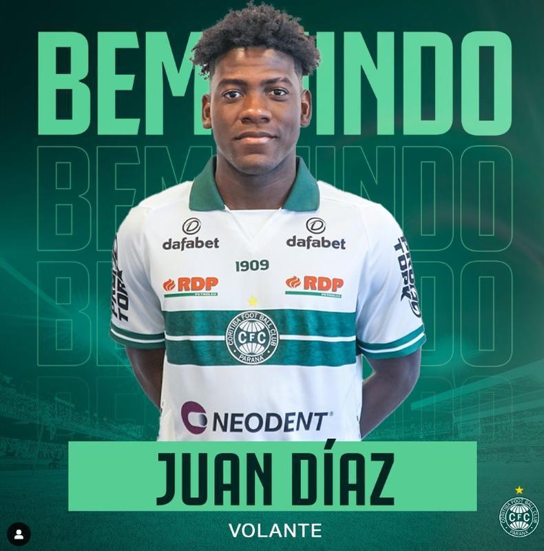 Coritiba contratou o volante Juan Carlos Daz