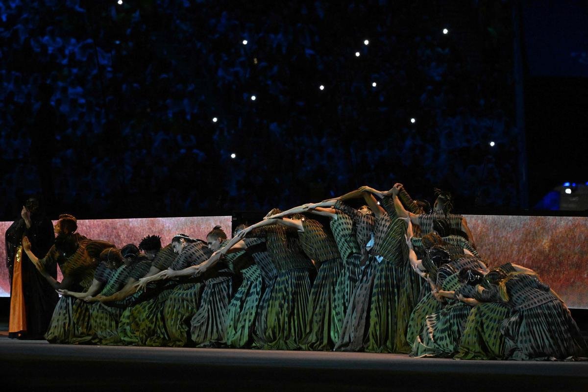Fotos da cerimnia de abertura da Copa do Mundo do Catar, no Estdio Al Bayt, na cidade de Al Khor