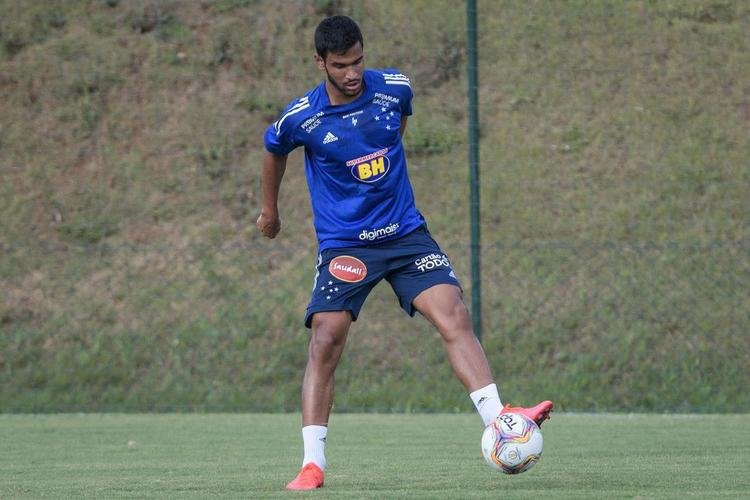 Matheus Índio, 25 anos, meia. Contratado pelo Cruzeiro em setembro de 2020. Deixou o clube em novembro de 2020. Não entrou em campo.