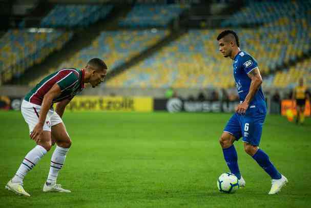 Fotos do duelo entre Fluminense e Cruzeiro, no Maracanã, pela ida das oitavas de final da Copa do Brasil 2019
