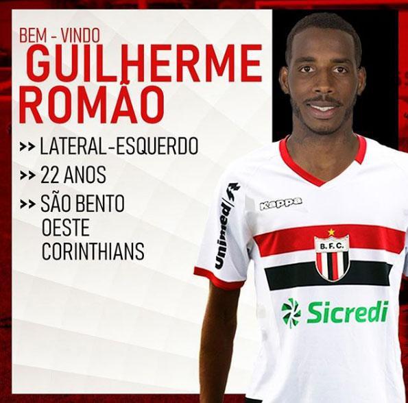 O Botafogo-SP anunciou a contratao do lateral-esquerdo Guilherme Romo, que estava no So Bento