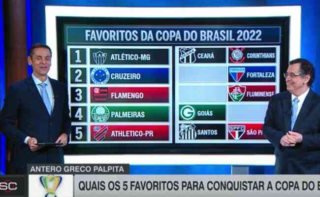 Atlético e Cruzeiro entre os favoritos de Antero Greco, da ESPN