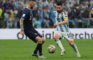 Fotos da vitria da Argentina por 3 a 0 sobre a Crocia no estdio Lusail, pela Copa do Mundo do Catar