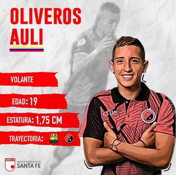 Auli Oliveros, meia (Independiente Santa Fe, da Colômbia)