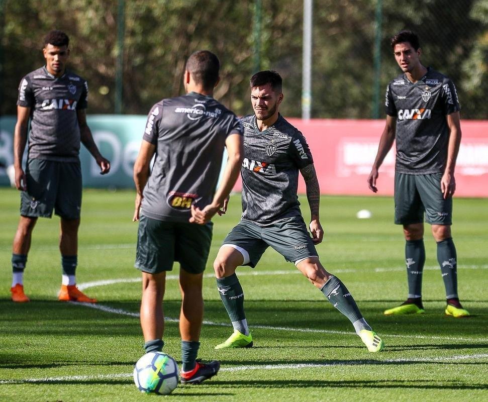 Com Nathan em campo, Galo iniciou preparao para enfrentar o Bahia, na segunda, s 20h, pela 16 rodada do Brasileiro