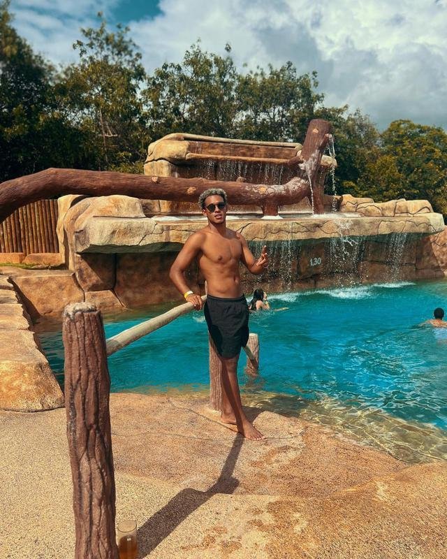 Neto em parque aqutico no Rio Grande do Norte