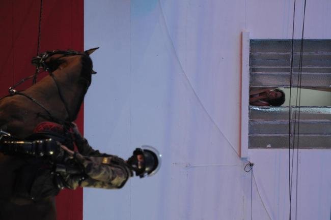 Torcida do Cruzeiro mira Srgio, Deivid e conselheiros em protesto no Horto, antes do jogo diante do Operrio-PR, pela Srie B
