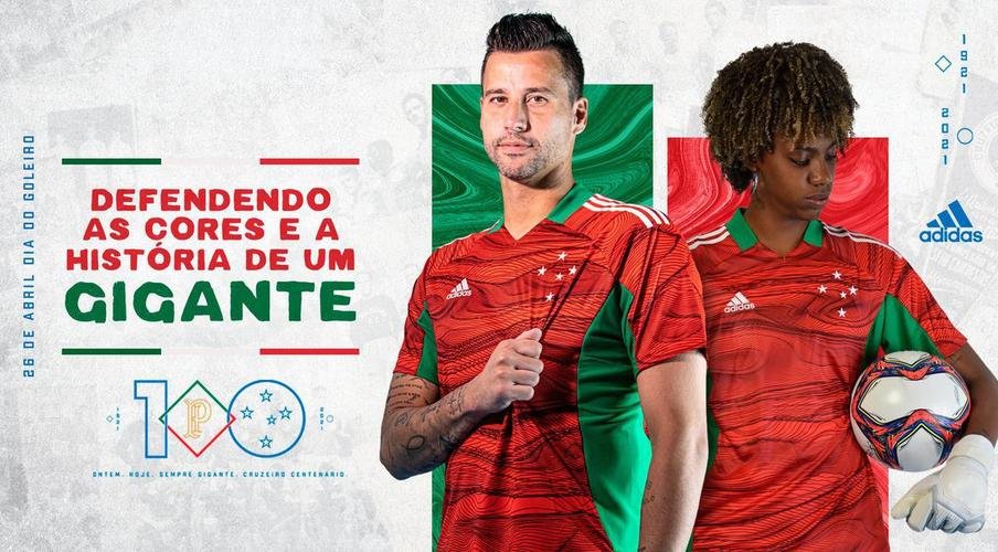Cruzeiro apresenta nova camisa de goleiro
