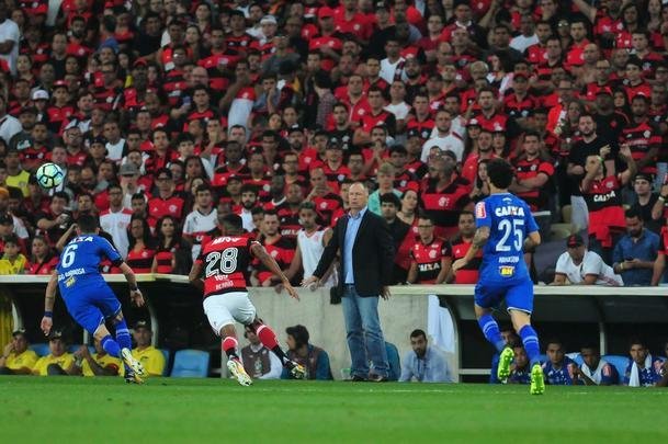 Fotos do primeiro tempo de Flamengo e Cruzeiro, no Maracan, pela final da Copa do Brasil