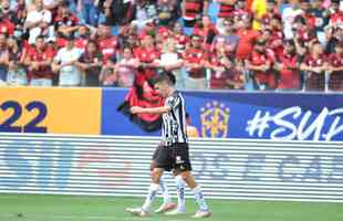 Nacho abriu o placar para o Atlético na final da Supercopa: 1 a 0