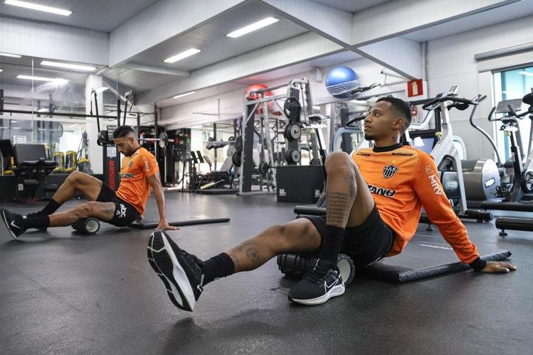 Fotos do treino do Atlético antes da viagem para a Argentina