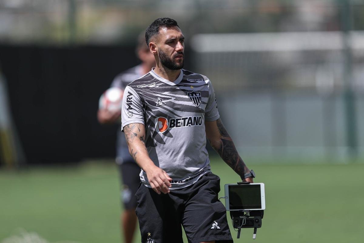 Treino do Atltico em 15/3/2021, na Cidade do Galo