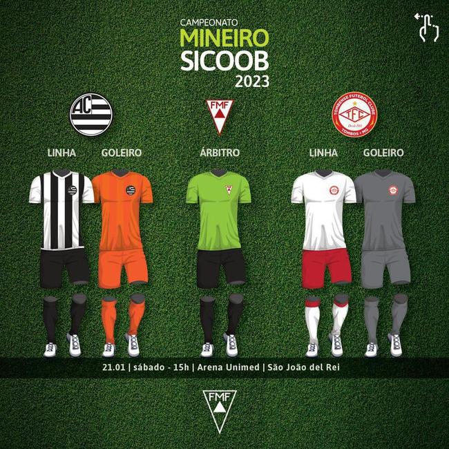 Uniformes dos times para a estreia no Campeonato Mineiro