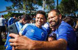Fotos do ltimo treino do Cruzeiro antes de jogo contra Tupynambs