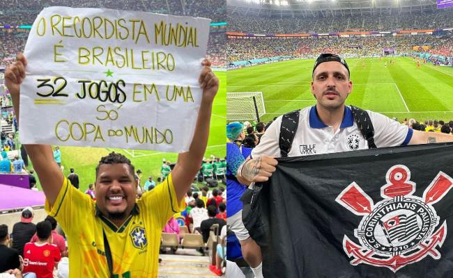 Lucas Tylty ( esquerda) e Mil Grau ( direita) so os detentores do recorde mundial