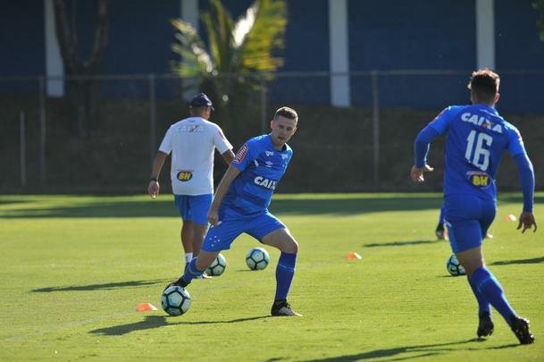 Imagens do treino do Cruzeiro na ltima atividade em Belo Horizonte antes da viagem ao Rio de Janeiro, para a final da Copa do Brasil contra o Flamengo, quinta-feira (7), no Maracan