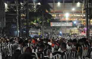 Fotos da torcida do Atltico no pr-jogo contra o Palmeiras no Mineiro