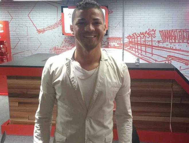 Personalidades na cerimnia do 16 Trofu Tel Santana. Judivan, atacante do Cruzeiro