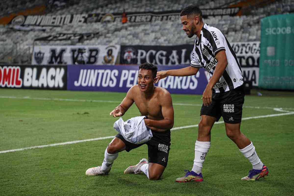 Echapor - Atacante da base do Atltico entrou em campo na partida contra a URT e marcou o terceiro gol da vitria do Galo por 3 a 0 sobre a URT, pelo Campeonato Mineiro de 2021.