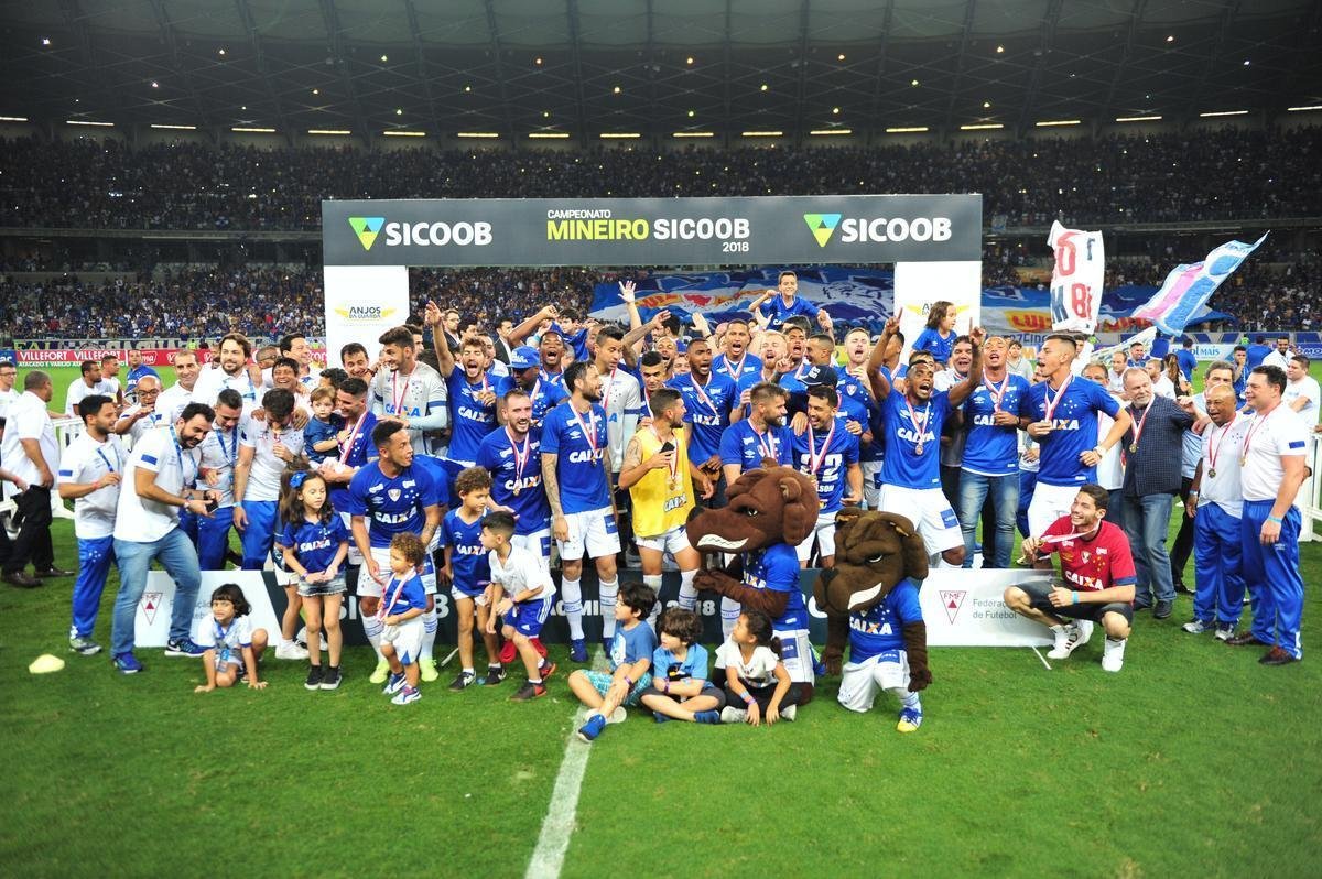 Festa do Cruzeiro com a conquista do Campeonato Mineiro sobre o Atltico