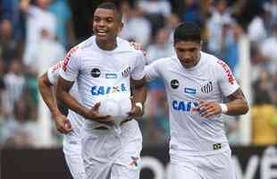 O Santos venceu o Atltico por 3 a 1 neste sbado, em jogo da 32 rodada do Campeonato Brasileiro
