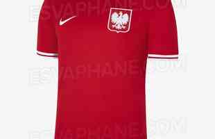 A provvel camisa II da Polnia para Copa do Mundo foi desenvolvida pela Nike e divulgada de forma antecipada pelo portal Esvaphane