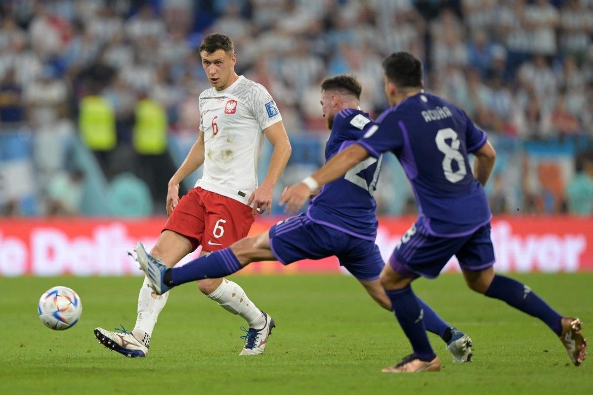 Fotos do jogo entre Polnia e Argentina no Estdio 974, em Doha, pela terceira rodada do Grupo C da Copa do Mundo, no Catar