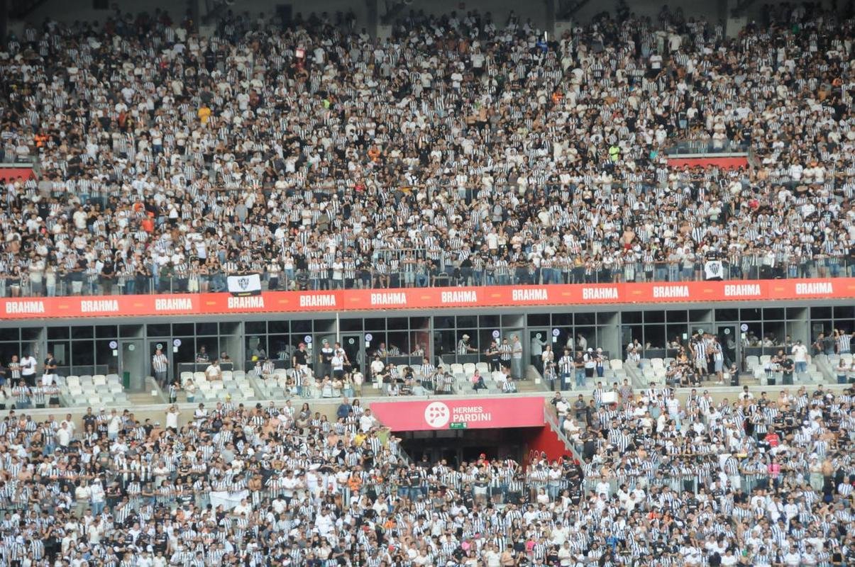 Fotos da torcida do Atltico na partida contra o Flamengo, no Mineiro, em Belo Horizonte, pela 13 rodada do Campeonato Brasileiro