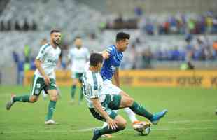 Lances da partida entre Cruzeiro e Palmeiras, no Mineiro, pelo Campeonato Brasileiro
